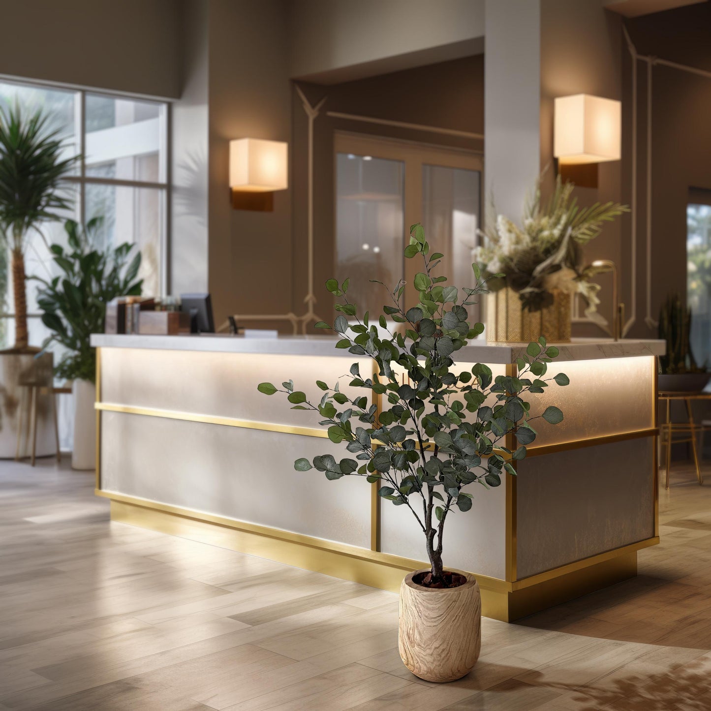 Kunstplant - Eucalyptus - Blauwe Gomboom - 140 cm - Forest Plants
