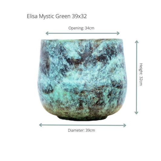 Elisa Mystic Green - D39 x H32 - Forestbloom
