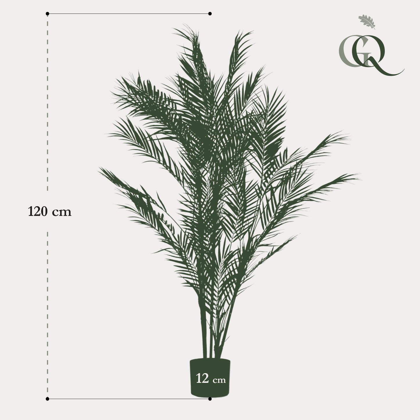 Kunstplant - Chamaedorea Elegans - Bergpalm - 120 cm - Forestbloom