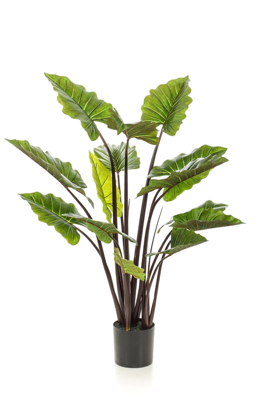 Kunstplant - Colocasia Pink China - Olifantsoor - 130 cm - Forestbloom