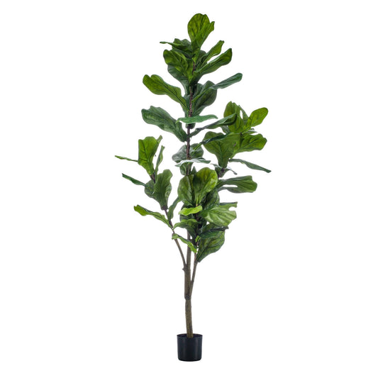 Kunstplant - Ficus Lyrata - Tabaksplant - 150 cm - Forestbloom