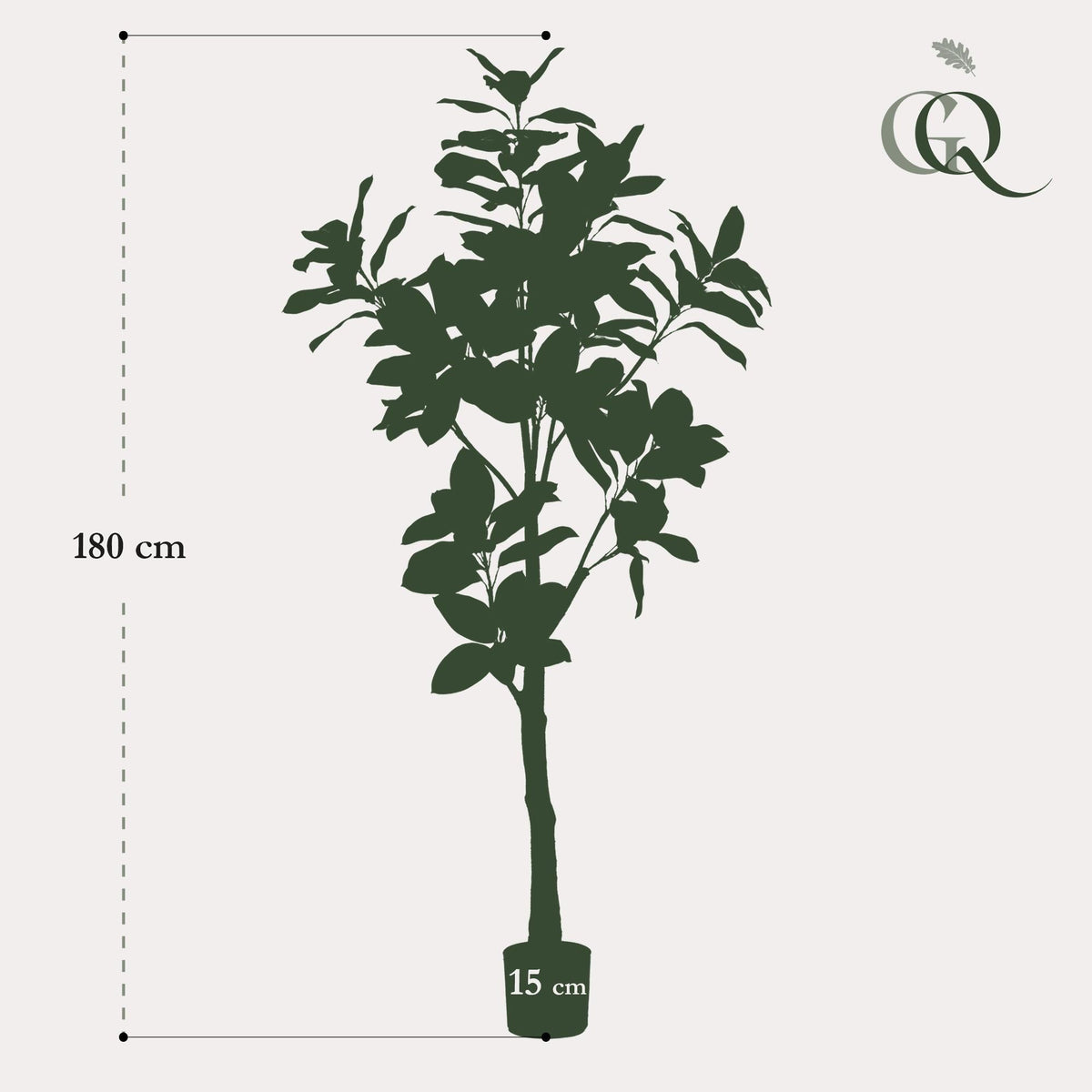 Kunstplant - Magnolia Grandiflora - 180 cm - Forestbloom