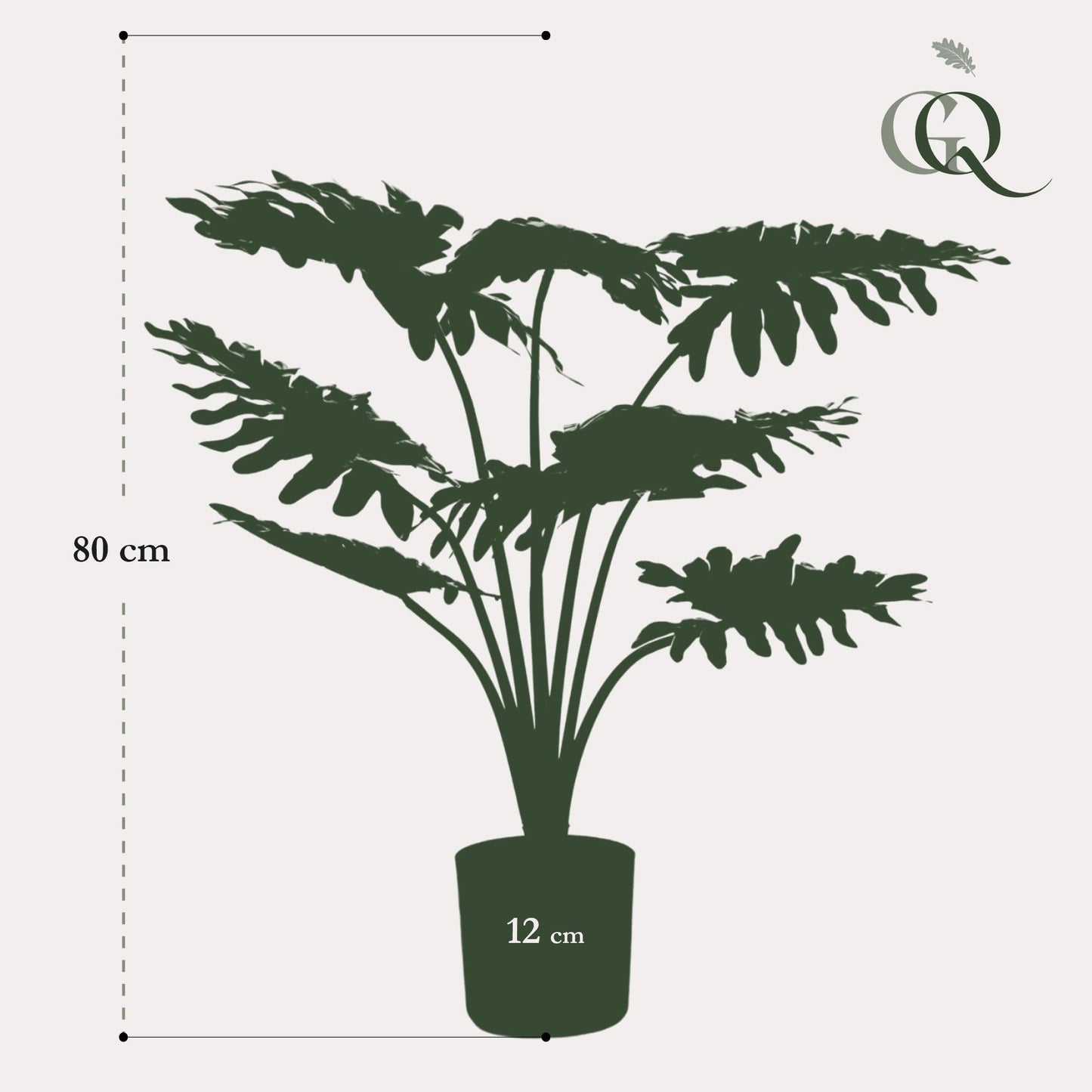 Kunstplant - Philodendron - 60 cm - Forestbloom