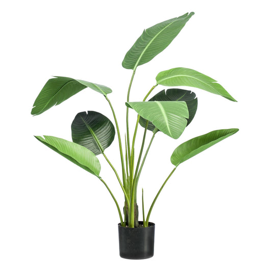 Kunstplant - Strelitzia Nicolai - Paradijsvogelbloem - 120 cm - Forestbloom