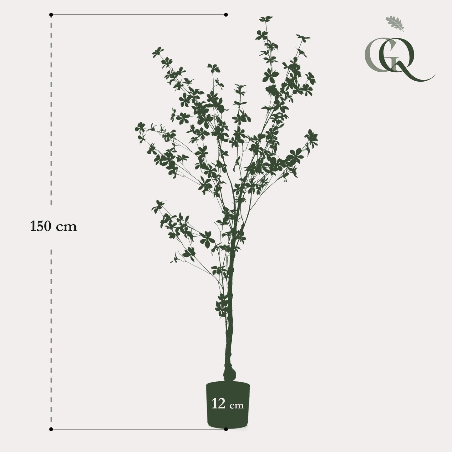 Kunstplant - Tropaeolum Speciosum - Oost Indische Kers - 150 cm - Forestbloom