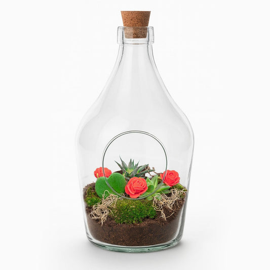 Love in a Bottle - DIY Open Planten terrarium - Forestbloom