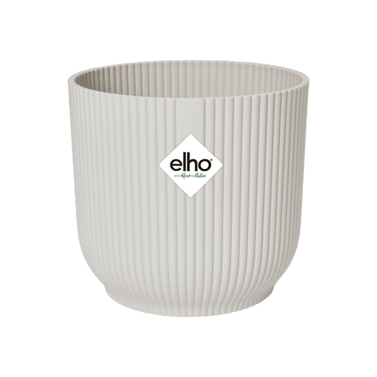 Pot elho Vibes Fold Round wit - including wheels - D35 x H33 - Forestbloom