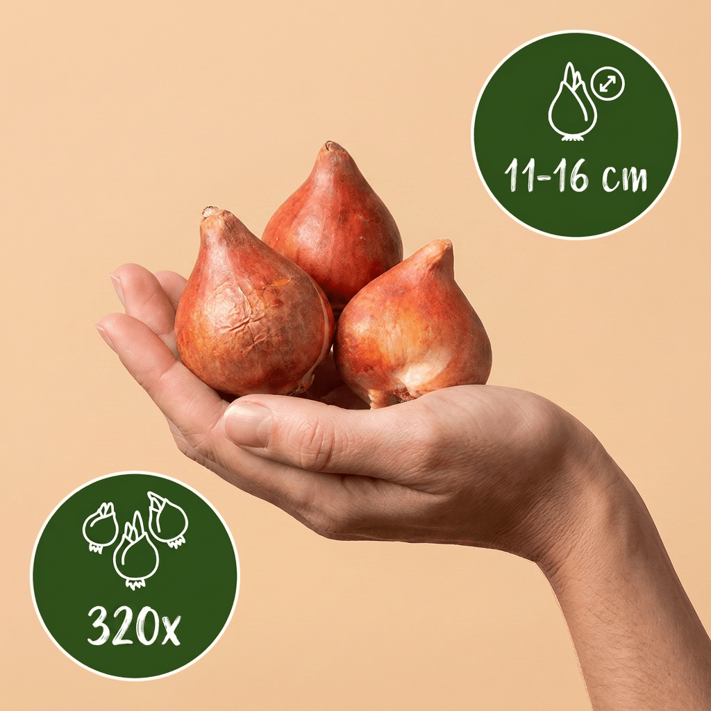 320x Tulipa Prince mix - Tulp Prince mix - Diversen - Voorjaarsbloeier - Bolmaat 11/16 - Forestbloom