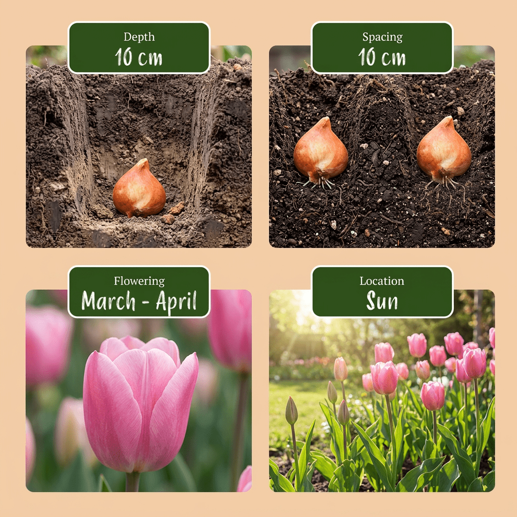 500x Bulb Garden Pink - Bollentuinroze - Diversen - Zomerbloeier - Bolmaat 10/12 - Forestbloom
