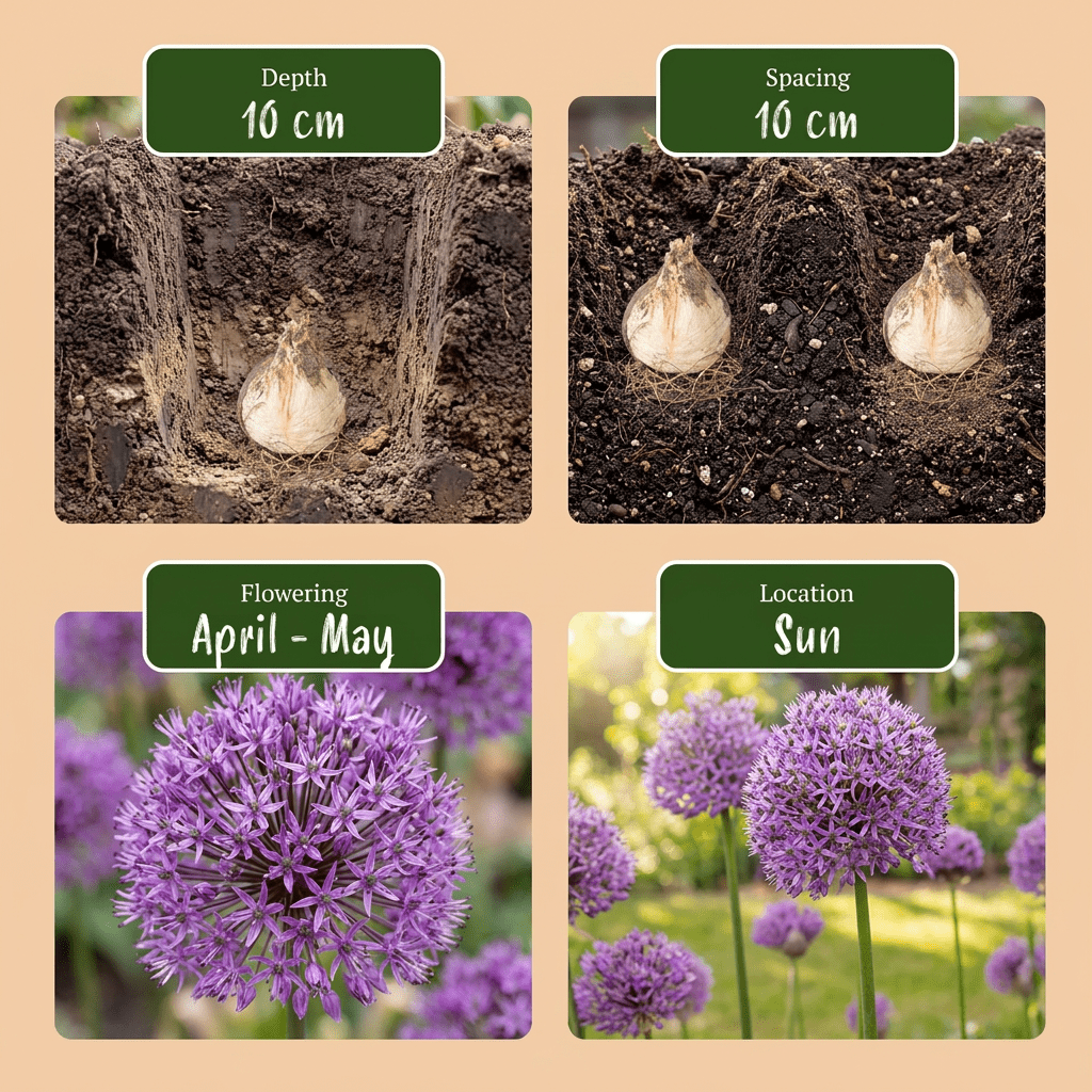 640x Bulb Garden Allium - Bollentuinsierui - Diversen - Zomerbloeier - Bolmaat 10/12 - Forestbloom