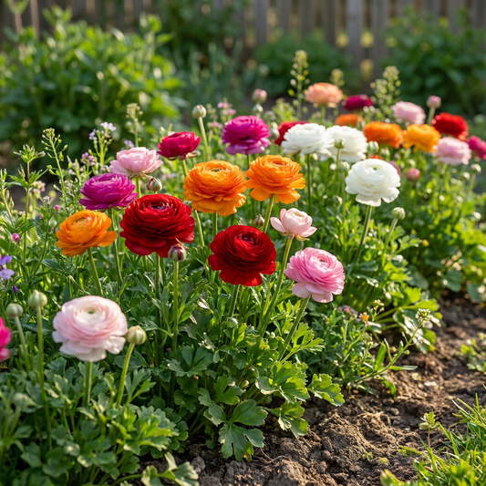 80x Ranunculus Mix - Ranonkel Mix - Diversen - Zomerbloeier - Bolmaat 5/6 - Forestbloom
