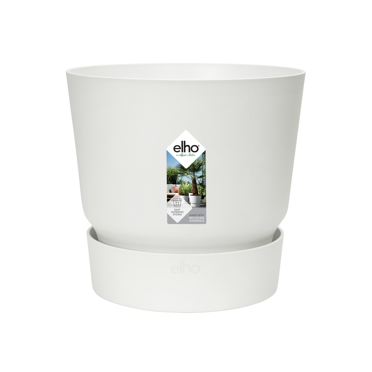 Pot elho Greenville Round white - D24 x H23