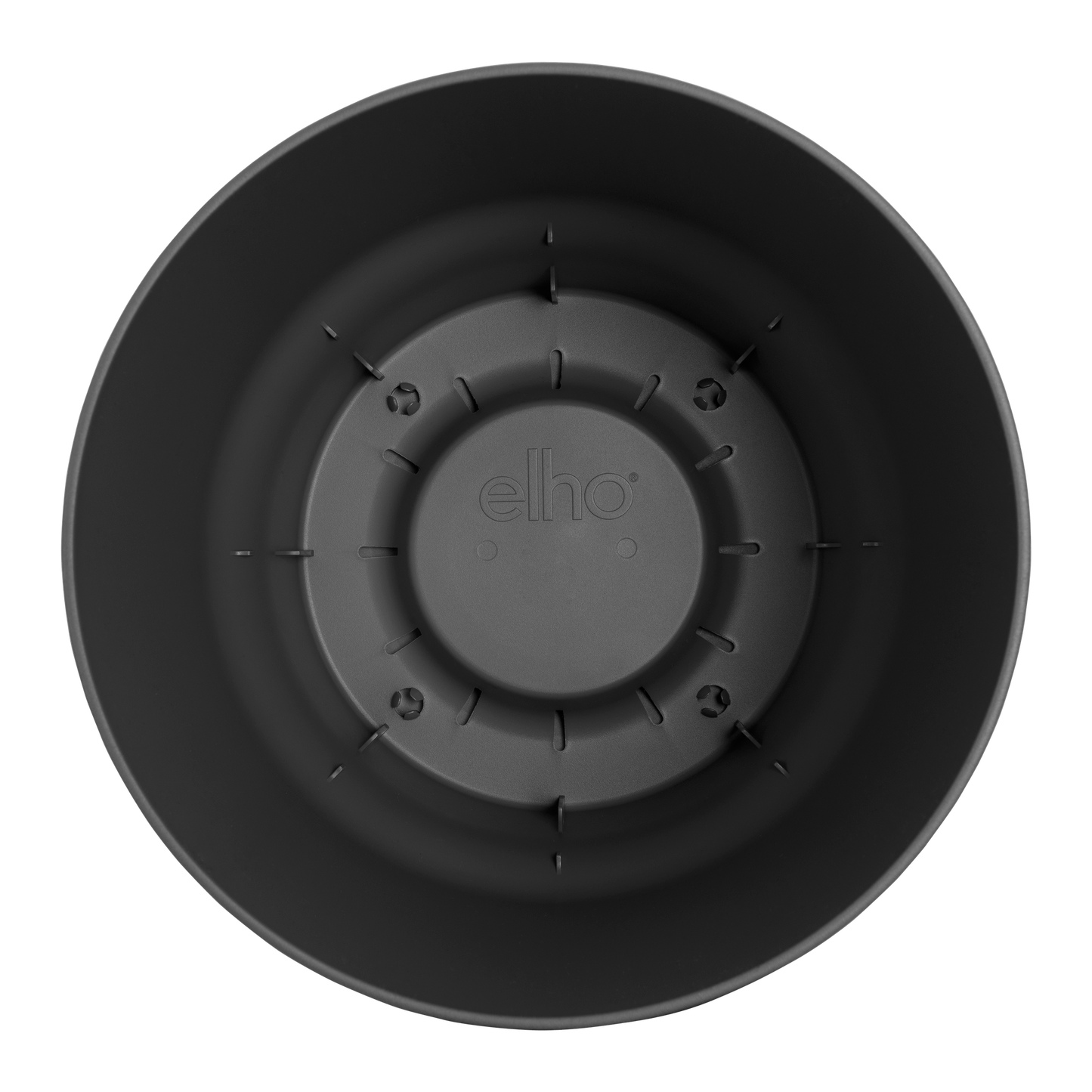 Elho Greenville Round black pot - D14 x H13