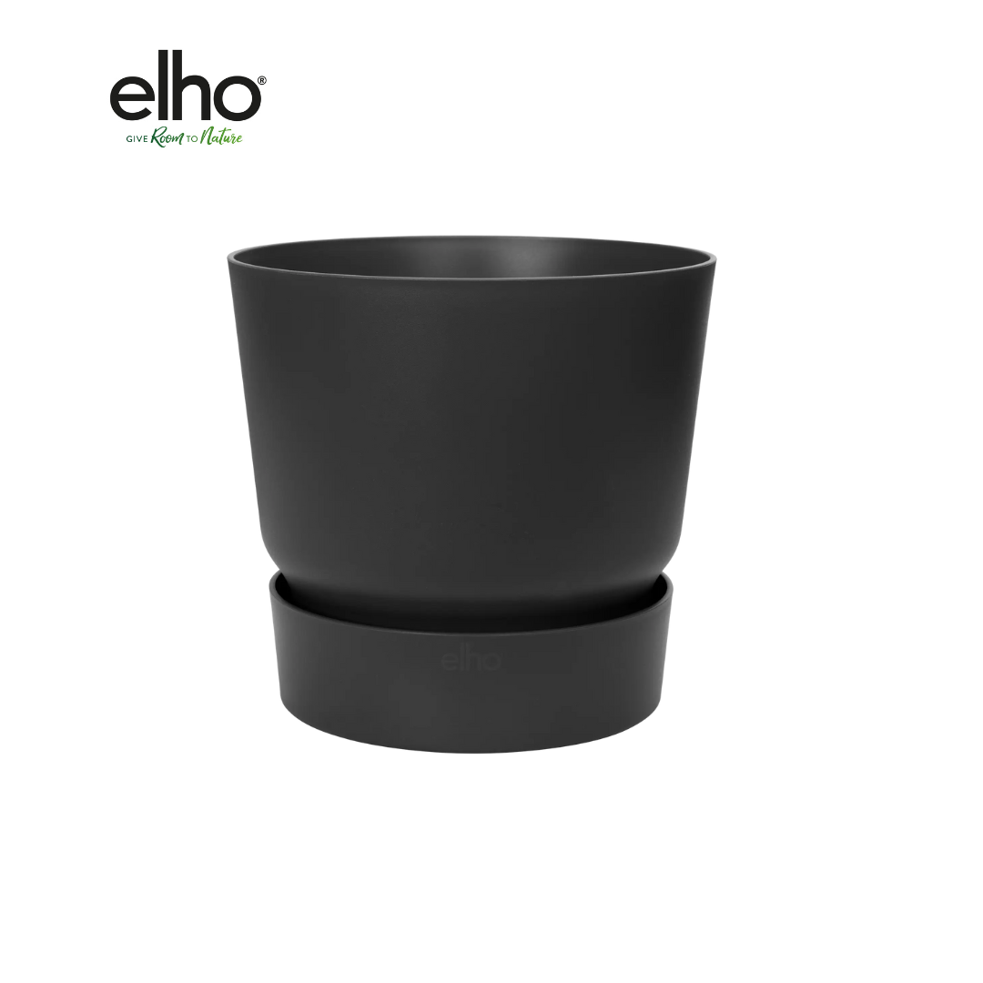 Elho Greenville Round black pot - D18 x H17