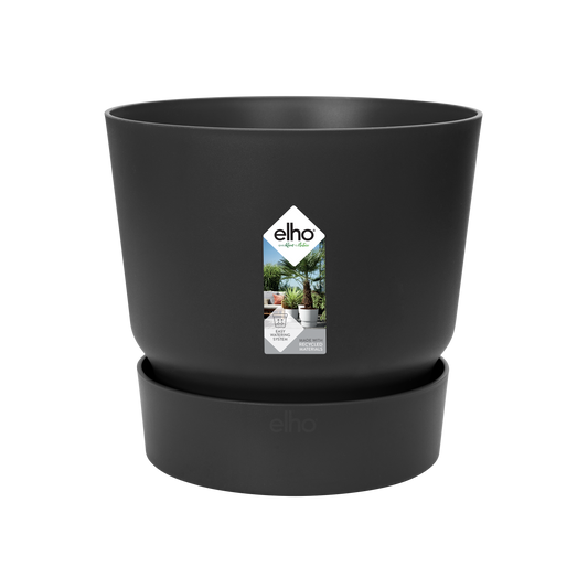 Elho Greenville Round black pot - D39 x H37