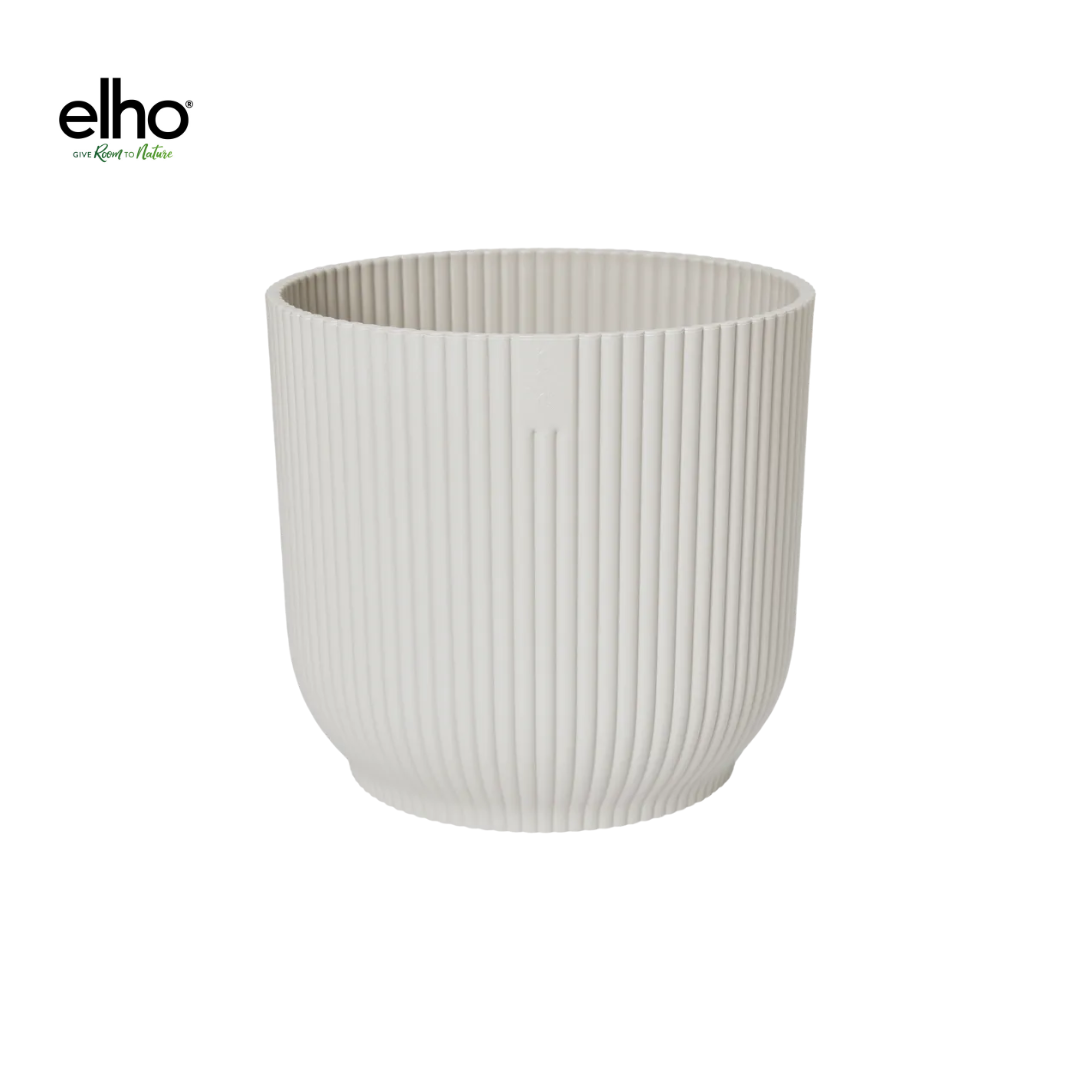 Pot elho Vibes Fold Round wit - D30 x H27 - Forest Plants