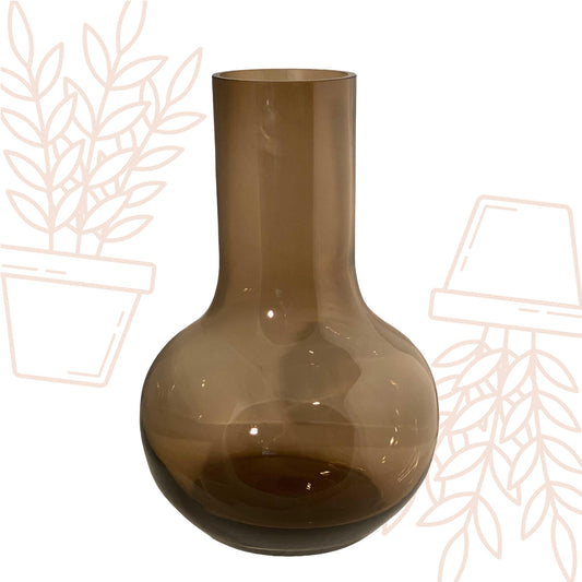 Vaas glas - S - H37 W25 - Seim - Taupe
