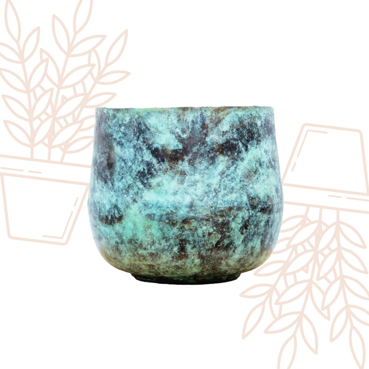 Elisa Mystic Green - D44 x H39 - Forestbloom