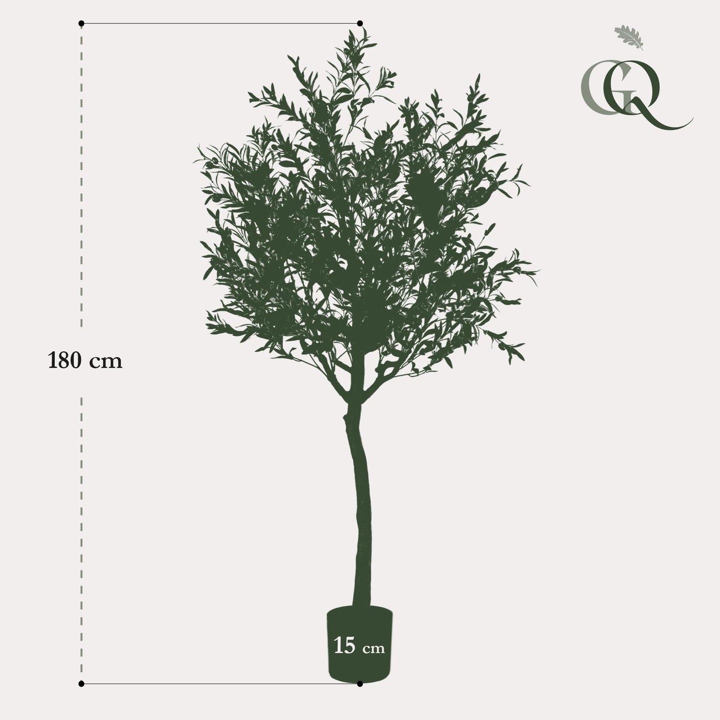Kunst Olijfboom - Olea europaea - 180 cm - Forestbloom