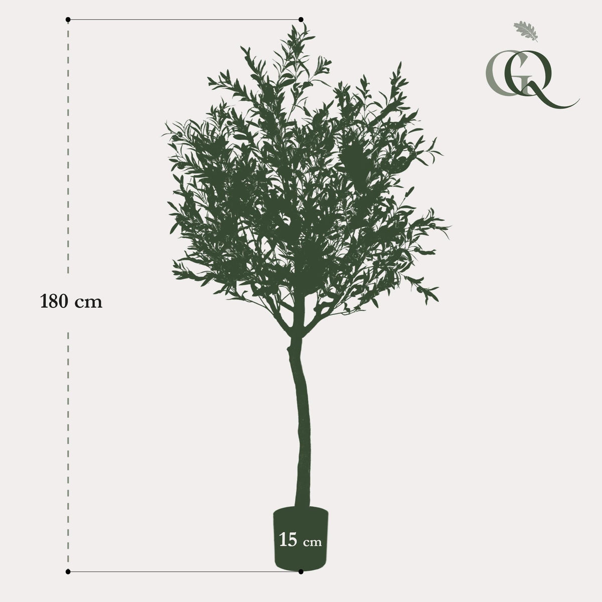 Kunst Olijfboom - Olea europaea - 180 cm - Forestbloom