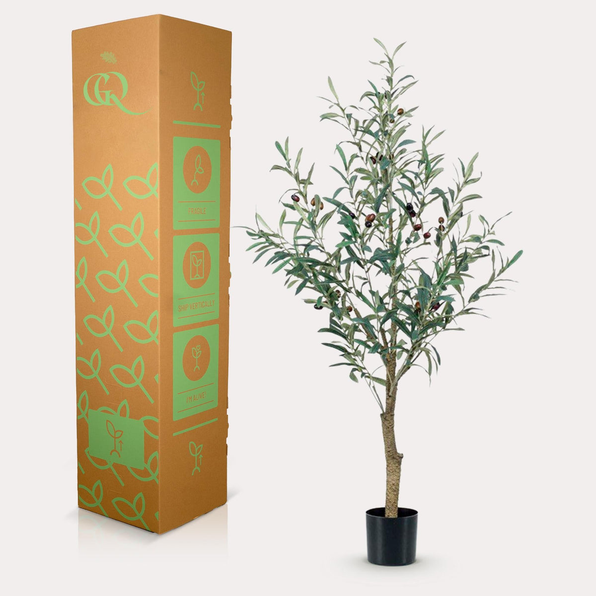 Kunst Olijfboom - Olea europaea - Olijfboom - 115 cm - Forestbloom