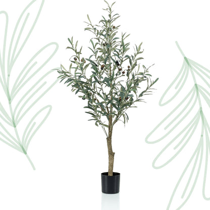 Kunst Olijfboom - Olea europaea - Olijfboom - 115 cm - Forestbloom