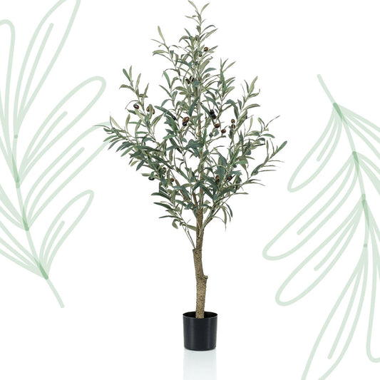 Kunst Olijfboom - Olea europaea - Olijfboom - 115 cm - Forestbloom