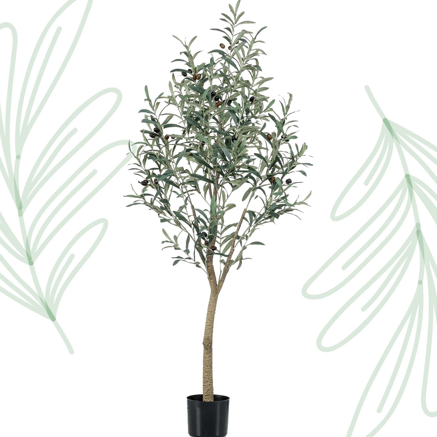 Kunst Olijfboom - Olea europaea - Olijfboom - 140 cm - Forestbloom