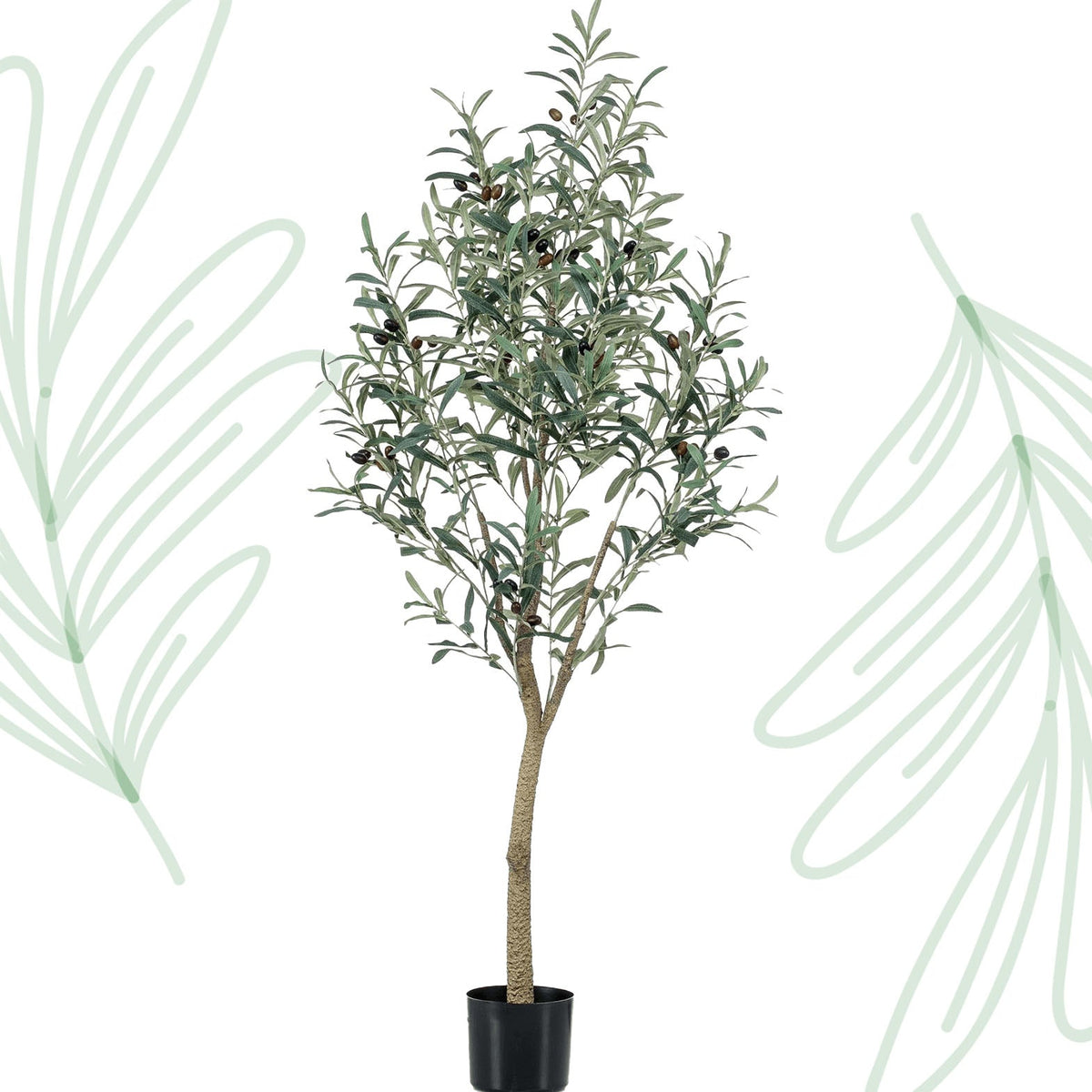 Kunst Olijfboom - Olea europaea - Olijfboom - 140 cm - Forestbloom
