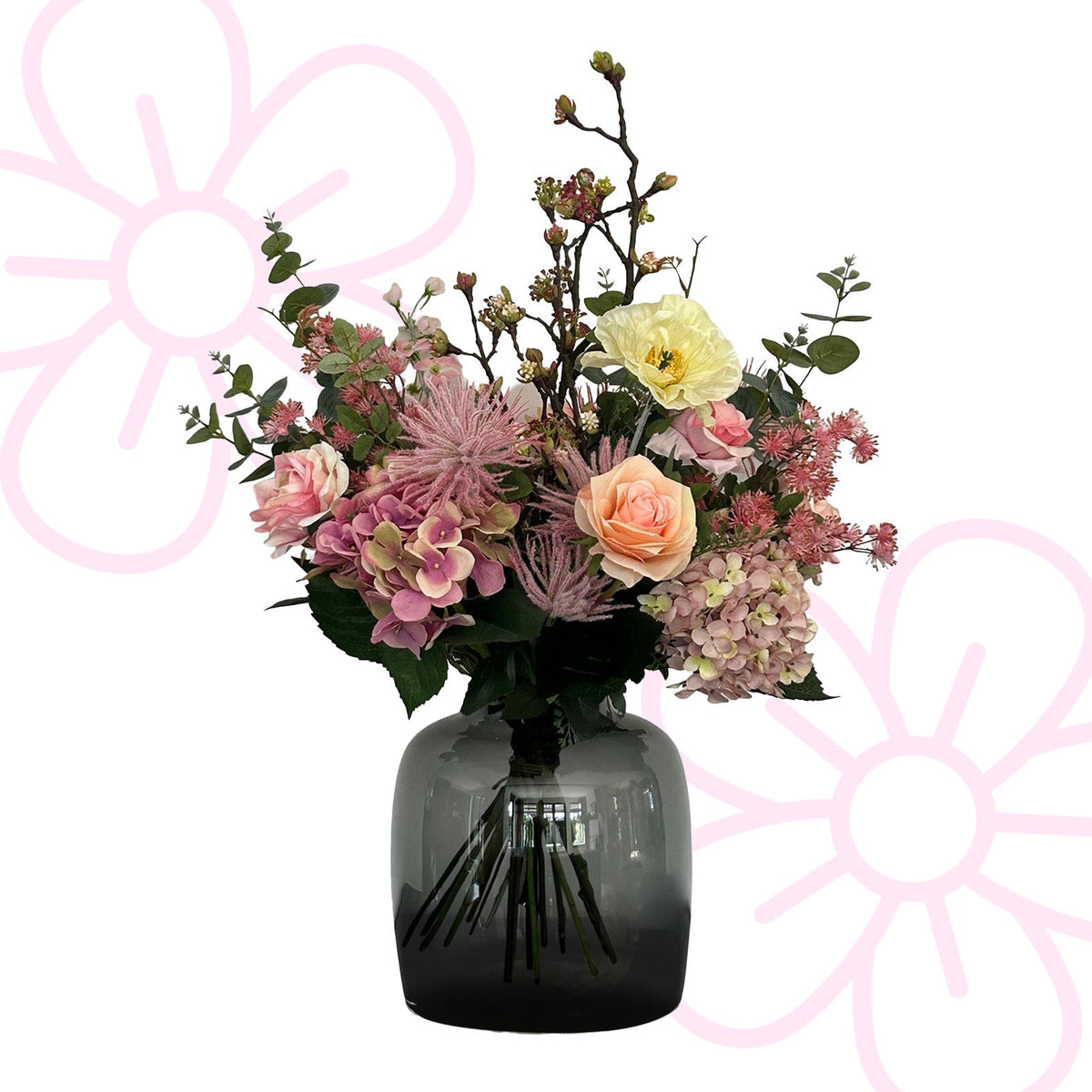 Kunstbloemen - Boeket M - Mystic Summer - 65 cm - Forestbloom