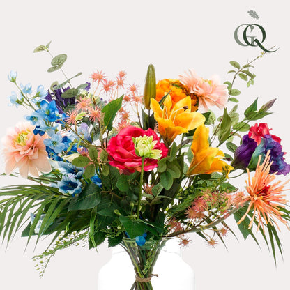Kunstbloemen - Boeket M - Pretty Powerful - 67 cm - Forestbloom