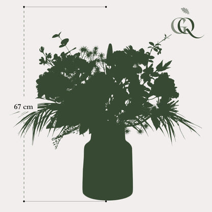 Kunstbloemen - Boeket M - Pretty Powerful - 67 cm - Forestbloom