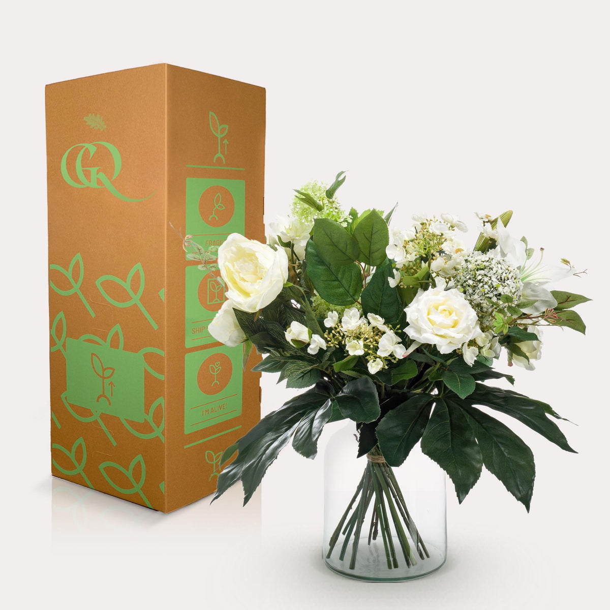 Kunstbloemen - Boeket - White Dream - 60 cm - Forestbloom