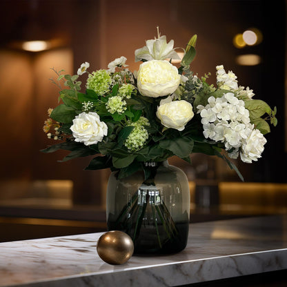 Kunstbloemen - Boeket - White Dream - 60 cm - Forestbloom