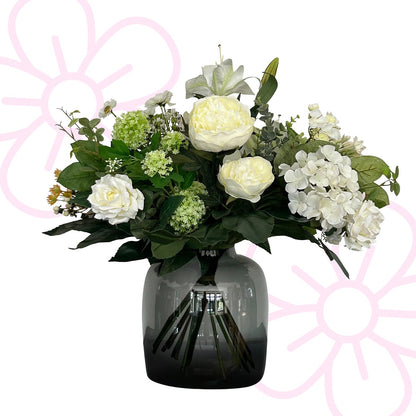 Kunstbloemen - Boeket - White Dream - 60 cm - Forestbloom