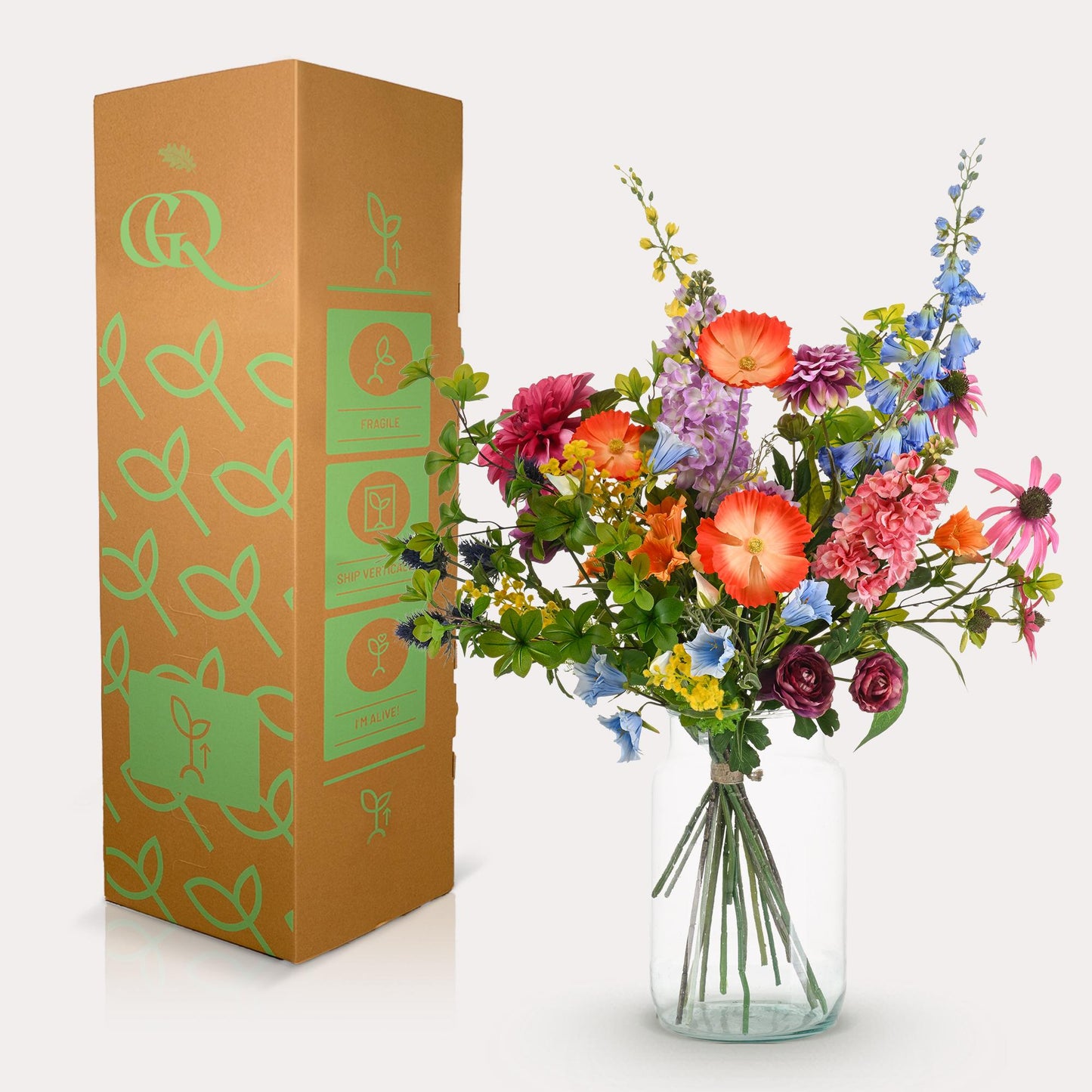 Kunstbloemen - Boeket XL - Electric Love - 90cm - Forestbloom
