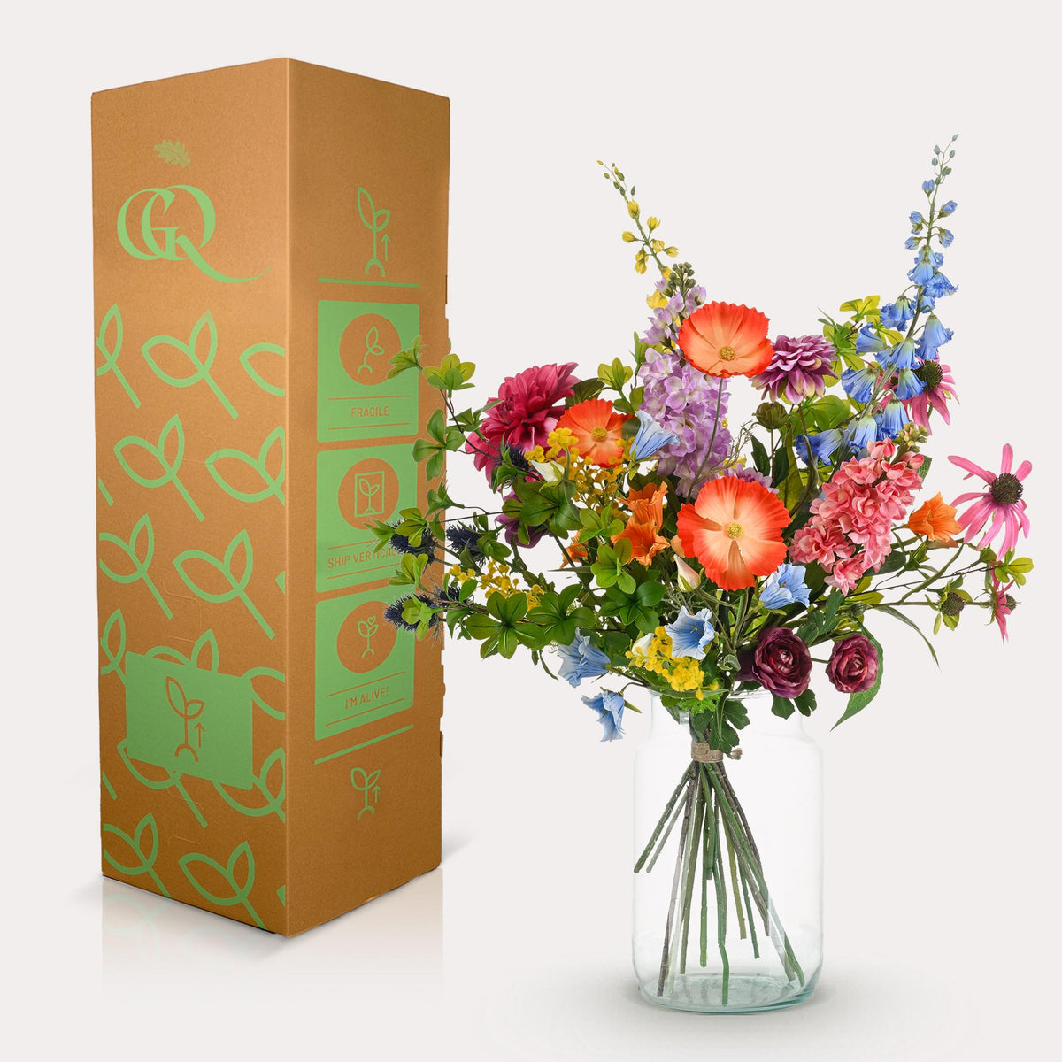 Kunstbloemen - Boeket XL - Electric Love - 90cm - Forestbloom