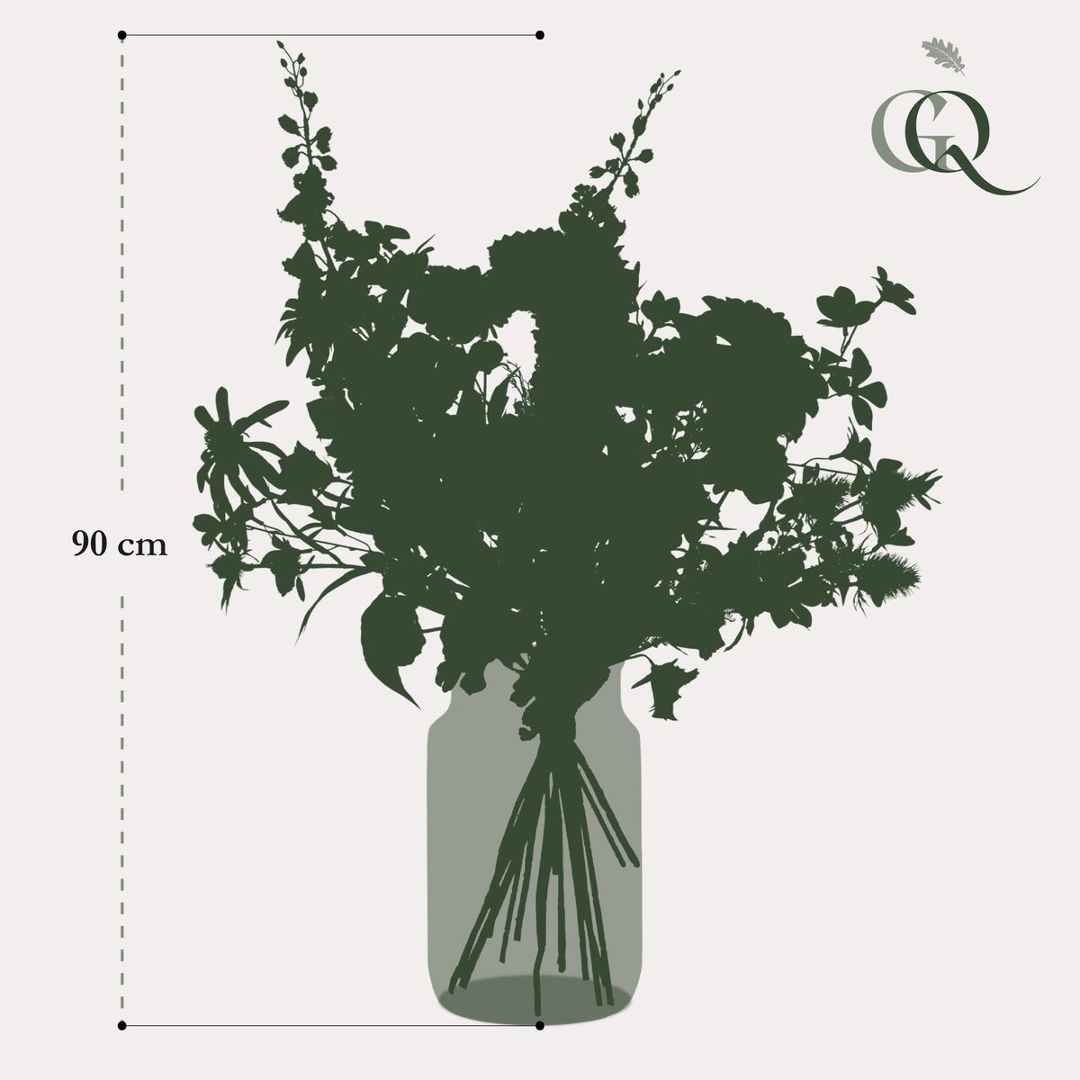Kunstbloemen - Boeket XL - Electric Love - 90cm - Forestbloom
