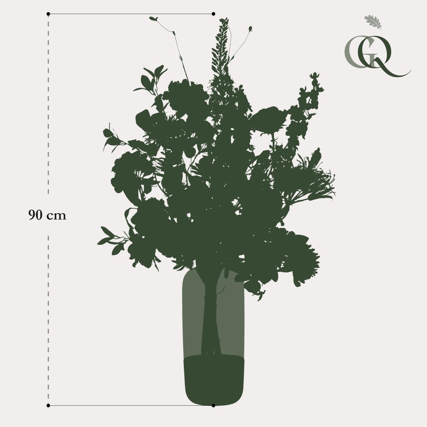 Kunstbloemen - Boeket XL - Luxury Glam - 90cm - Forestbloom