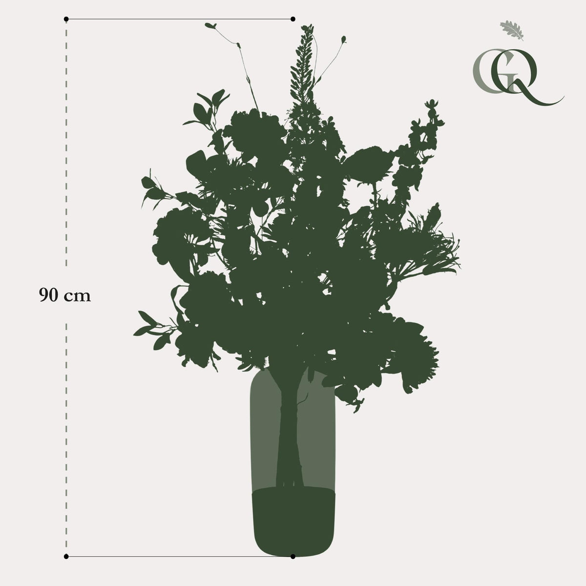 Kunstbloemen - Boeket XL - Luxury Glam - 90cm - Forestbloom
