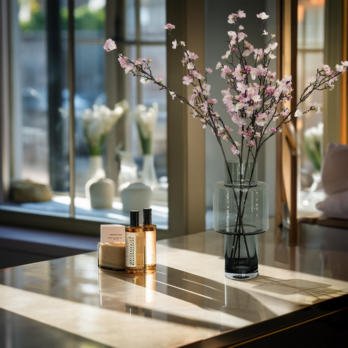 Kunstbloemen Solo - Pink - Japanese Cherry Blossom - x 4 - 95 cm - Forestbloom