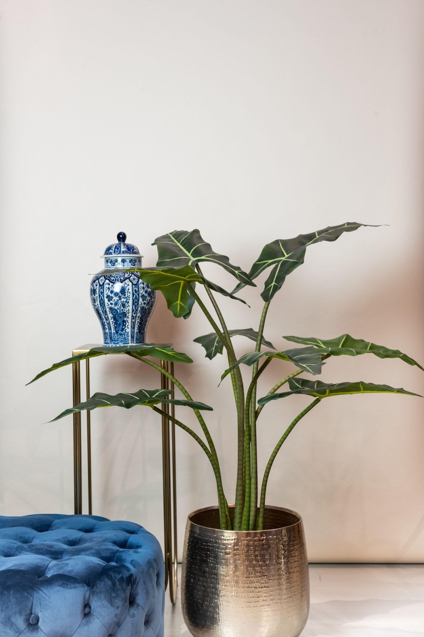 Kunstplant - Alocasia Frydek - Olifantsoor - 120 cm - Forestbloom