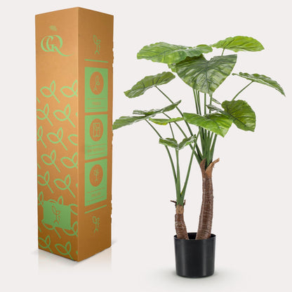 Kunstplant - Alocasia - Olifantsoor - 110 cm - Forestbloom