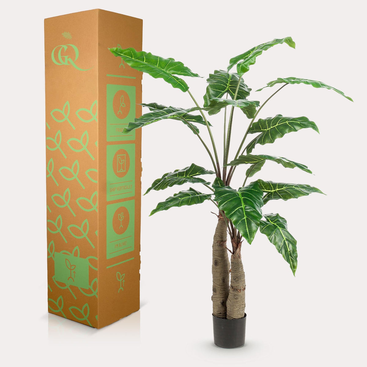 Kunstplant - Alocasia - Olifantsoor - 150 cm - Forestbloom