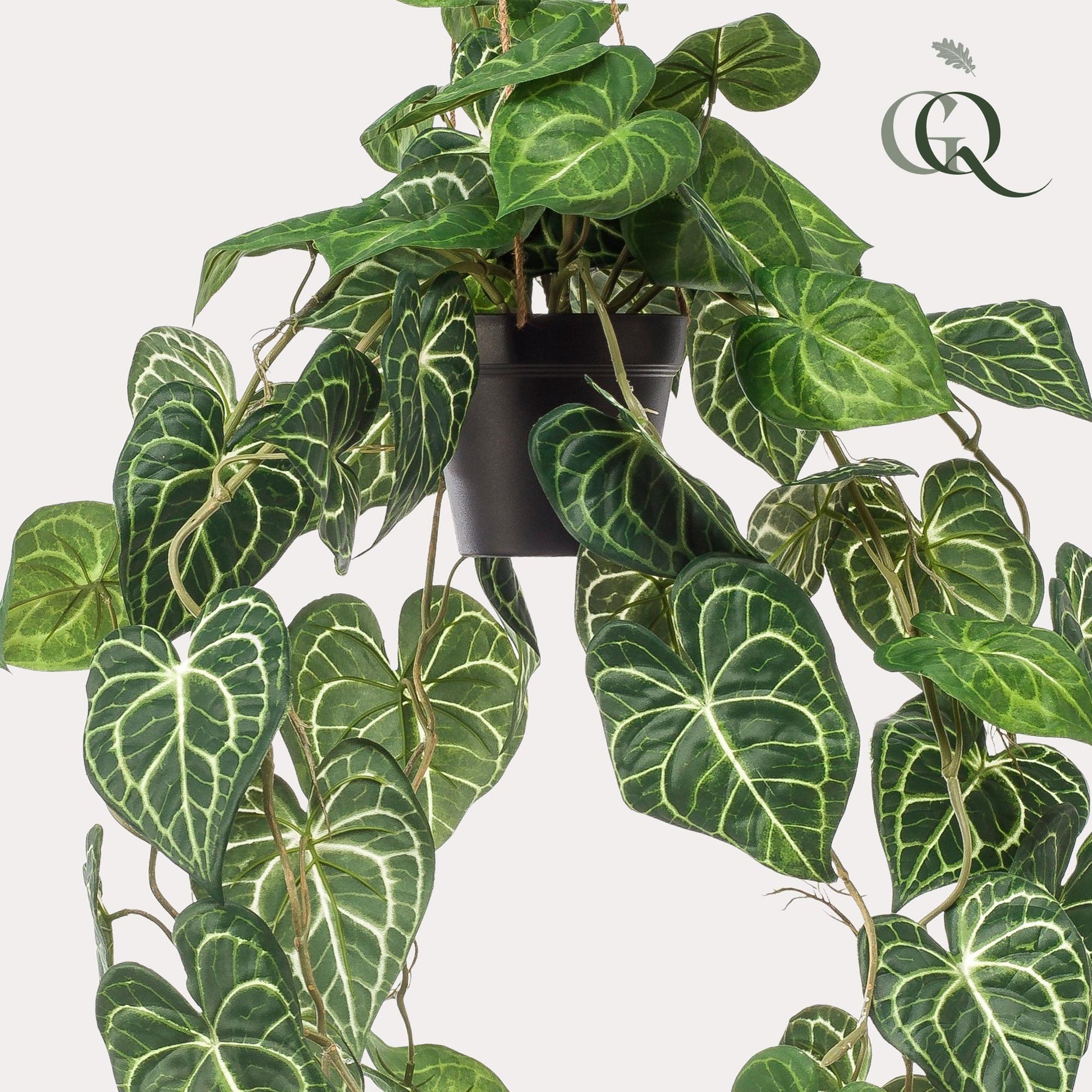 Kunstplant - Anthurium Clarinervium - Aderplant - 80 cm - Forestbloom