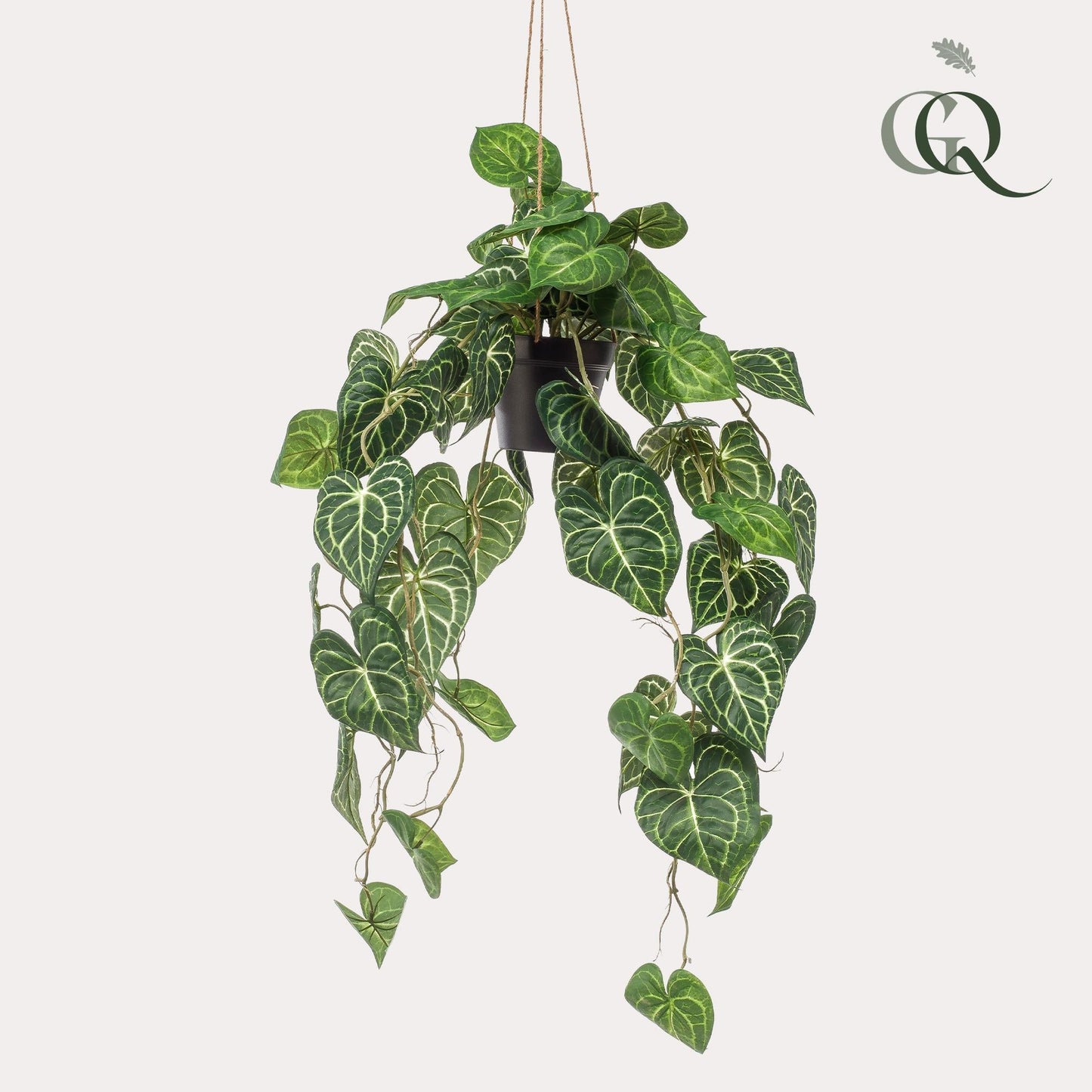 Kunstplant - Anthurium Clarinervium - Aderplant - 80 cm - Forestbloom