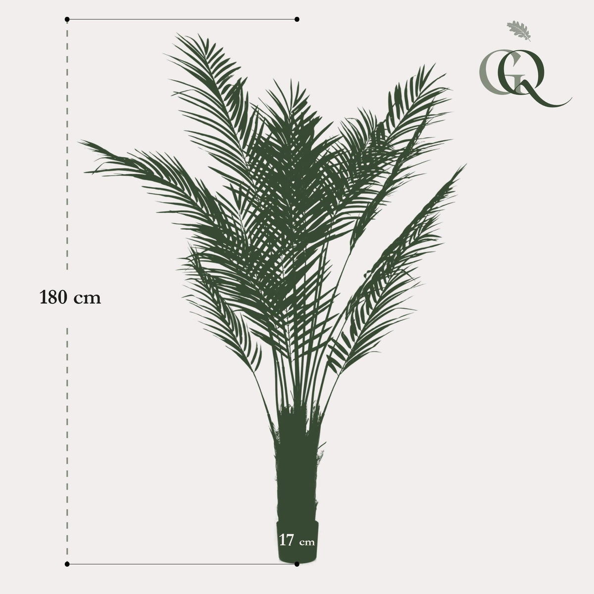 Kunstplant - Areca Lutescens - Goudpalm - 180 cm - Forestbloom
