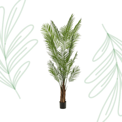 Kunstplant - Areca Lutescens - Goudpalm - 240 cm - Forestbloom