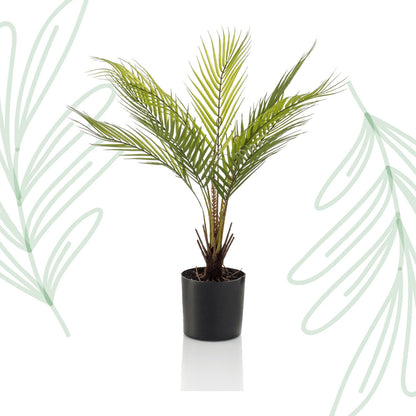 Kunstplant - Chamaedorea - Bergpalm - 50 cm - Forestbloom