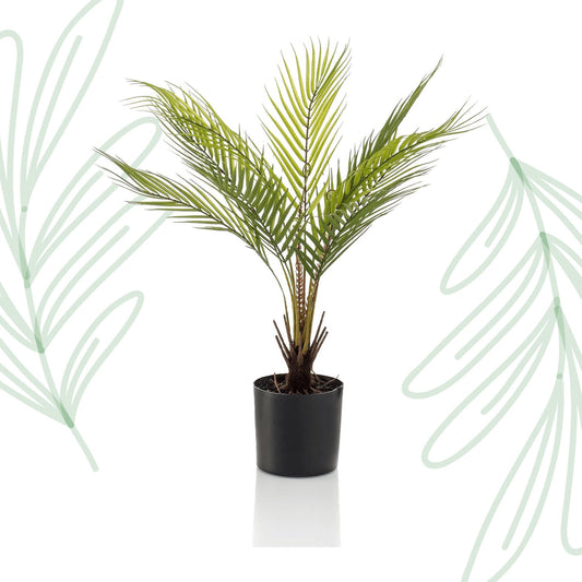 Kunstplant - Chamaedorea - Bergpalm - 50 cm - Forestbloom